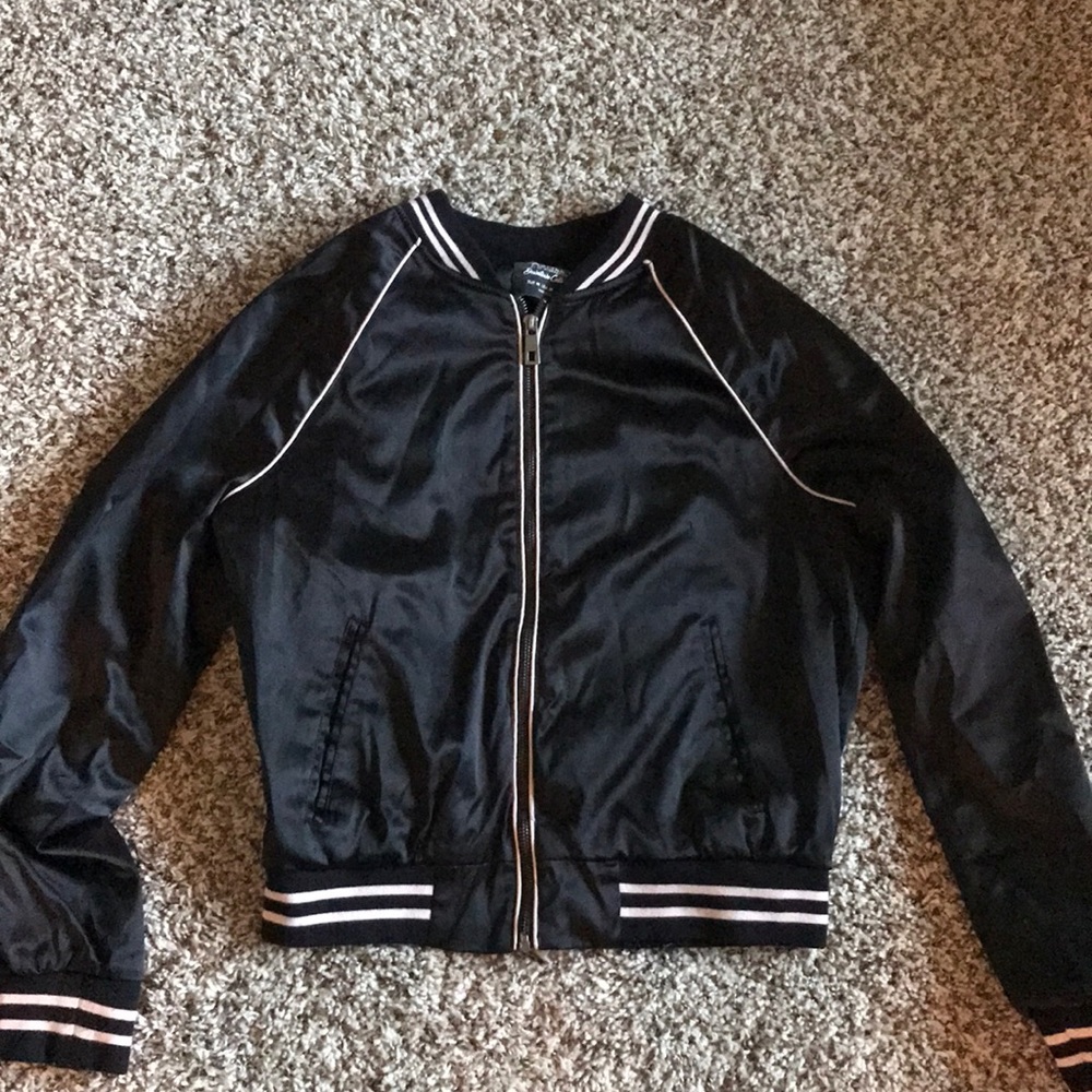 Cute black and pink bomber jacket